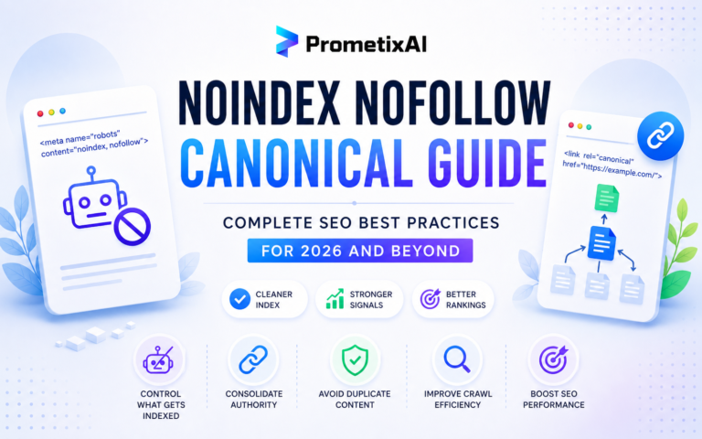 Noindex Nofollow Canonical Guide in 2026