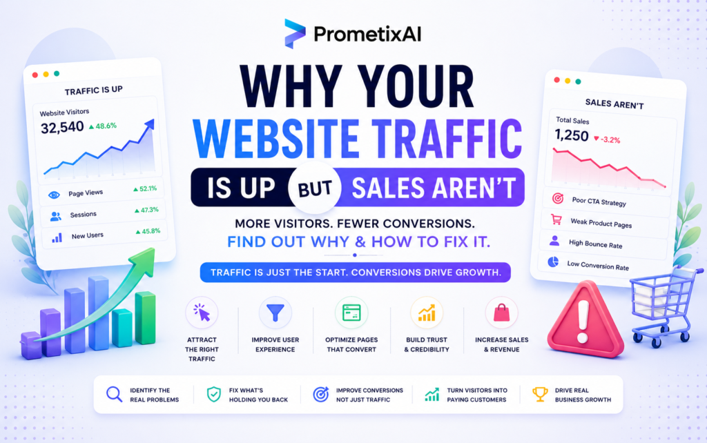 website traffic but no sales